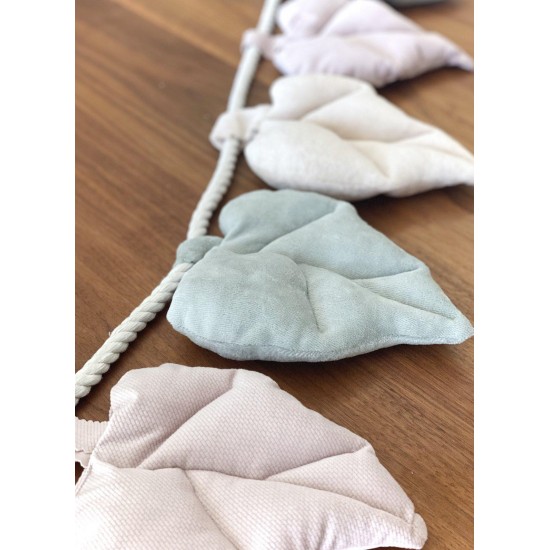 Διακοσμητική Γιρλάντα Φυλλα Pastel Colours 