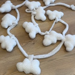 Διακοσμητική Γιρλάντα boucle white 