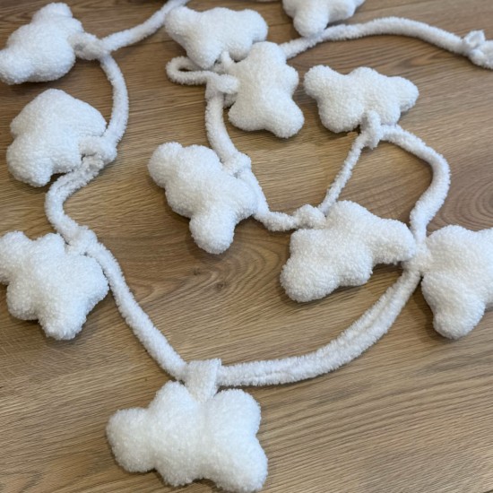 Διακοσμητική Γιρλάντα boucle white 