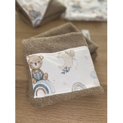 Βρεφική πετσέτα BATH teddy blue