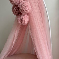 Διακοσμητική κουνουπιέρα old rose  (150cm)