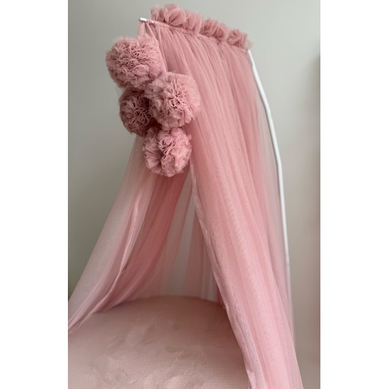 Διακοσμητική κουνουπιέρα old rose  (150cm)