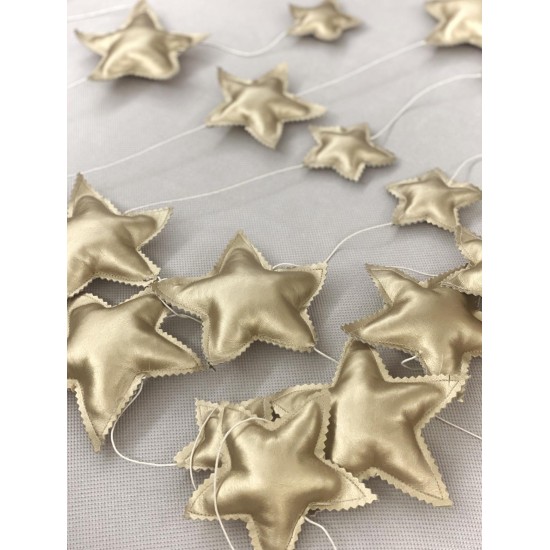 Διακοσμητική Γιρλάντα Αστεράκια Gold Mat