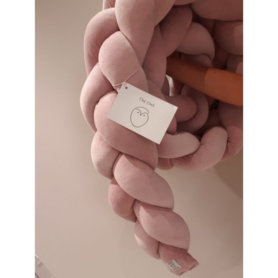 Velvet Braid Bumper Old Rose