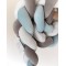Velvet Braid Bumper White_grey_Blue Pastel