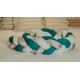 Soft Braid Bumper Petrol Flowers