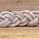 Προστατευτική Πάντα Πλεξούδα Twin Knitting Beige