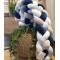 Blue Orchid 4 stand Velvet Braid Bumber