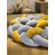 Προστατευτική πάντα πλεξούδα grey & Mustard