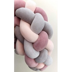 Προστατευτική πάντα πλεξούδα Σάπιο Μήλο, ροζ  & Γκρι