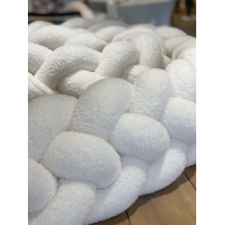 Προστατευτική πάντα πλεξούδα 4 πλέξης Bouclé white