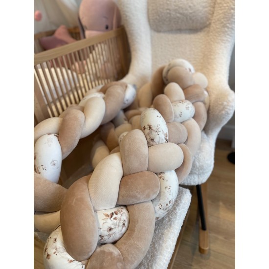 Προστατευτική πάντα πλεξούδα 4 πλέξης Cappucino & Butter