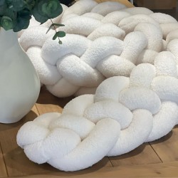 Προστατευτική πάντα πλεξούδα 4 πλέξης Bouclé white