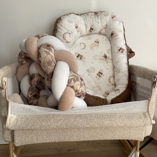 Προστατευτική πάντα πλεξούδα beige  Mayfair 