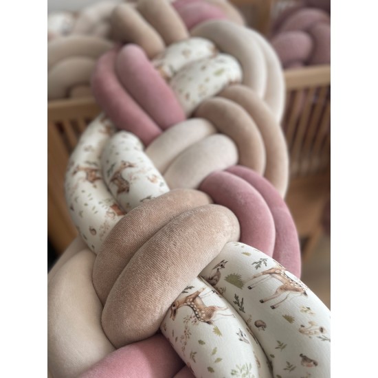 Προστατευτική πάντα πλεξούδα Extra-Twin Sweet deers 