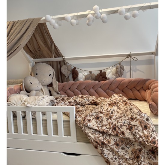 Πάντα πλεξούδα Slim shape peach