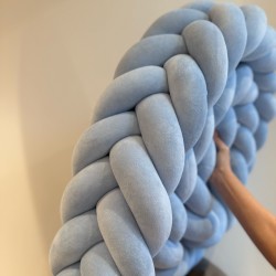 Πάντα πλεξούδα Slim shape Pastel blue