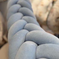Πάντα πλεξούδα Slim shape Pastel blue