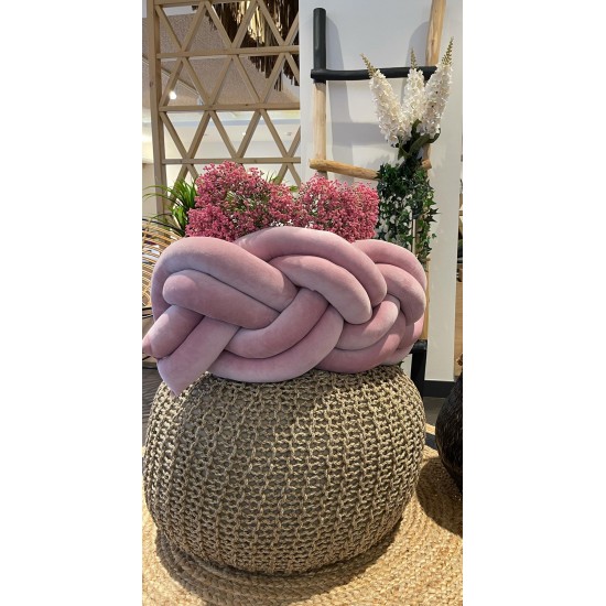 Προστατευτική πάντα πλεξούδα  twin Knitting Old Rose