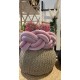 Προστατευτική πάντα πλεξούδα  twin Knitting Old Rose