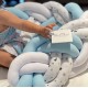 Προστατευτική πάντα Πλεξούδα Twin Knitting  Blue Skyfall