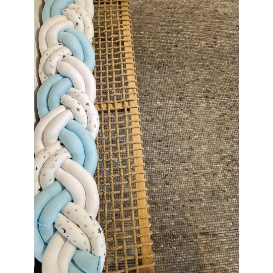 Προστατευτική πάντα Πλεξούδα Twin Knitting  Blue Skyfall