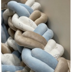 Προστατευτική πάντα πλεξούδα Blue Sky & Elephants 