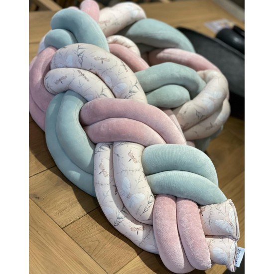 Προστατευτική Πάντα Πλεξούδα Twin Knitting Balanced Butterflies  