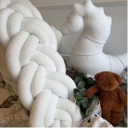Πάντα Πλεξούδα Twin Knitting White boucle