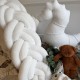 Πάντα Πλεξούδα Twin Knitting White boucle