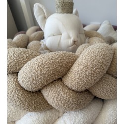 Προστατευτική πάντα πλεξούδα beige bouclè