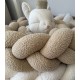 Προστατευτική πάντα πλεξούδα beige bouclè