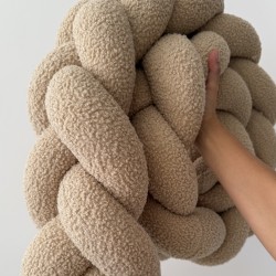 Προστατευτική πάντα πλεξούδα beige bouclè