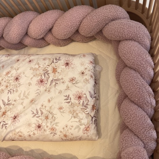 Προστατευτική πάντα πλεξούδα Old Rose  μπουκλέ 