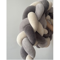 Προστατευτική πάντα πλεξούδα nature , ultra grey, dark grey 