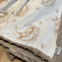 Βρεφική κουβερτούλα διπλής όψεος Sleepy rabbit