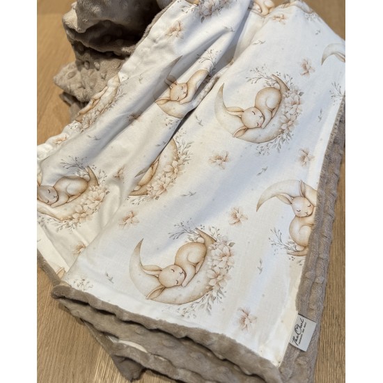 Βρεφική κουβερτούλα διπλής όψεος Sleepy rabbit