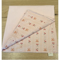 Πικέ κουβερτούλα Bows & cherries