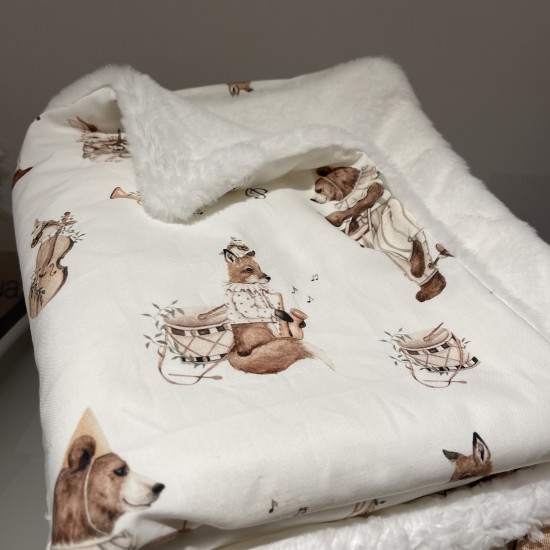 Κουβερτούλα Exclusive teddy white orchestra 