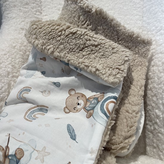 Κουβερτούλα Exclusive teddy brown