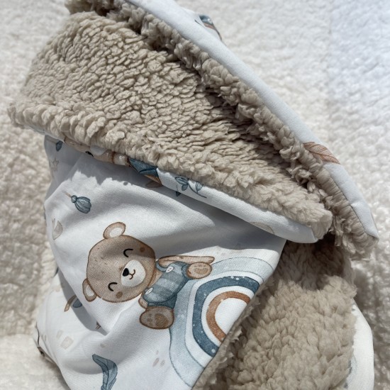 Κουβερτούλα Exclusive teddy brown