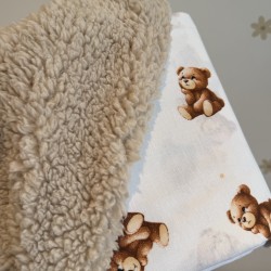 Κουβερτούλα Exclusive Teddy in moca