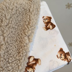 Κουβερτούλα Exclusive Teddy in moca