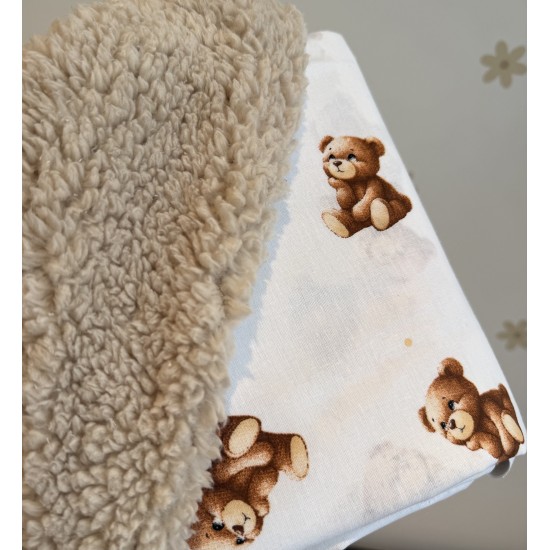 Κουβερτούλα Exclusive Teddy in moca