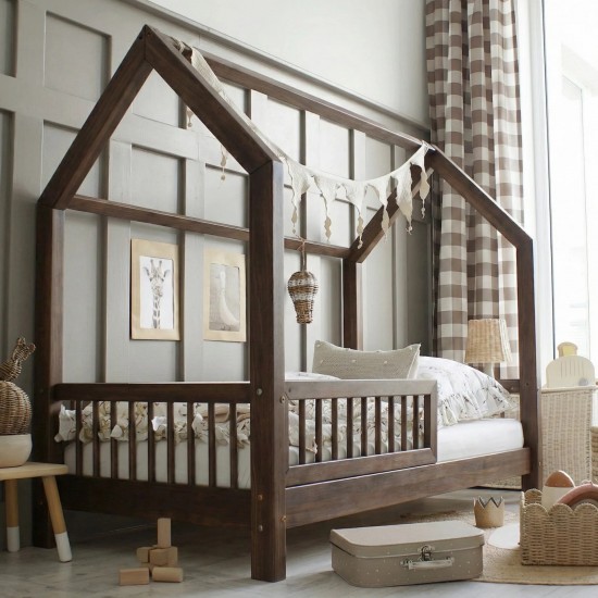 Κρεβάτι Montessori  house bed in a Scandinavian style