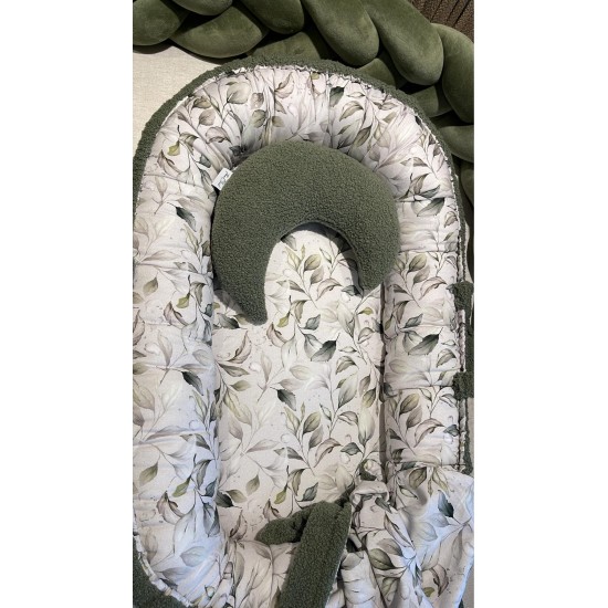 Βρεφική new born φωλίτσα Olive leaves