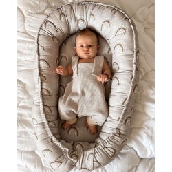Newborn nest  Rainbow beige BAMBOO COTTON