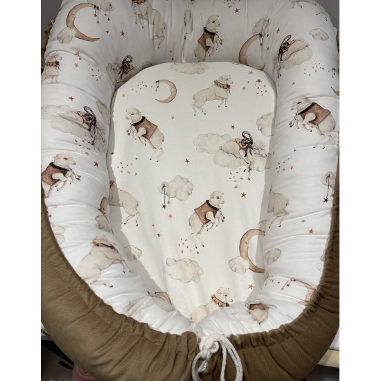 Βρεφική φωλίτσα Sleepy sheep  WITH BROWN
