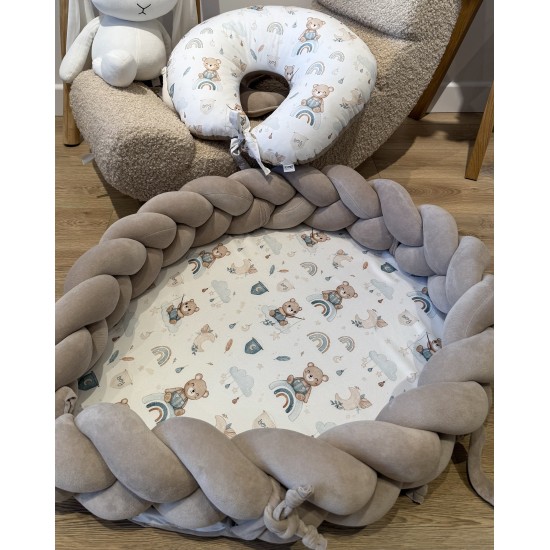 Βρεφική φωλίτσα με αποσπώμενη πλεξούδα