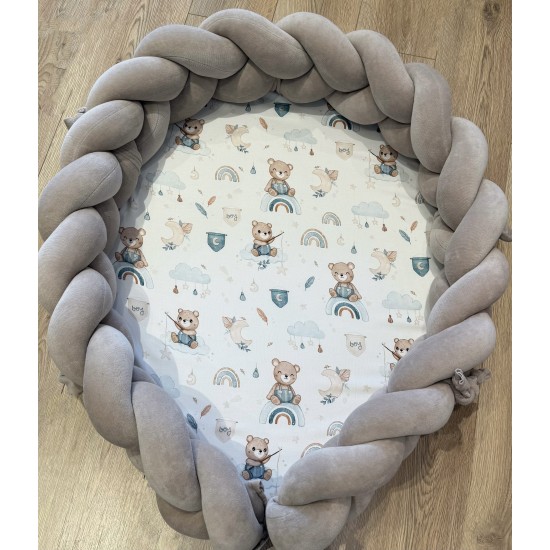 Βρεφική φωλίτσα με αποσπώμενη πλεξούδα